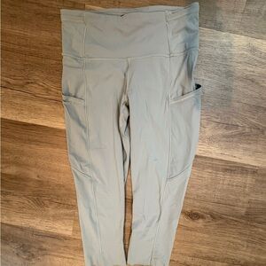 Lululemon fast and free cropped leggings size 6 light blue
